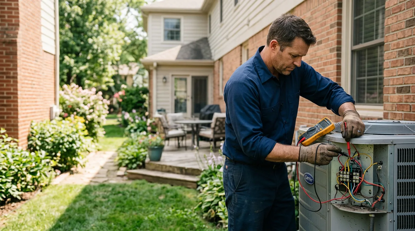 HVAC technician working near Fulton, KY